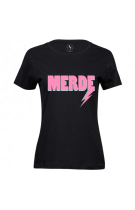 Dames - Merde Shirt Zwart